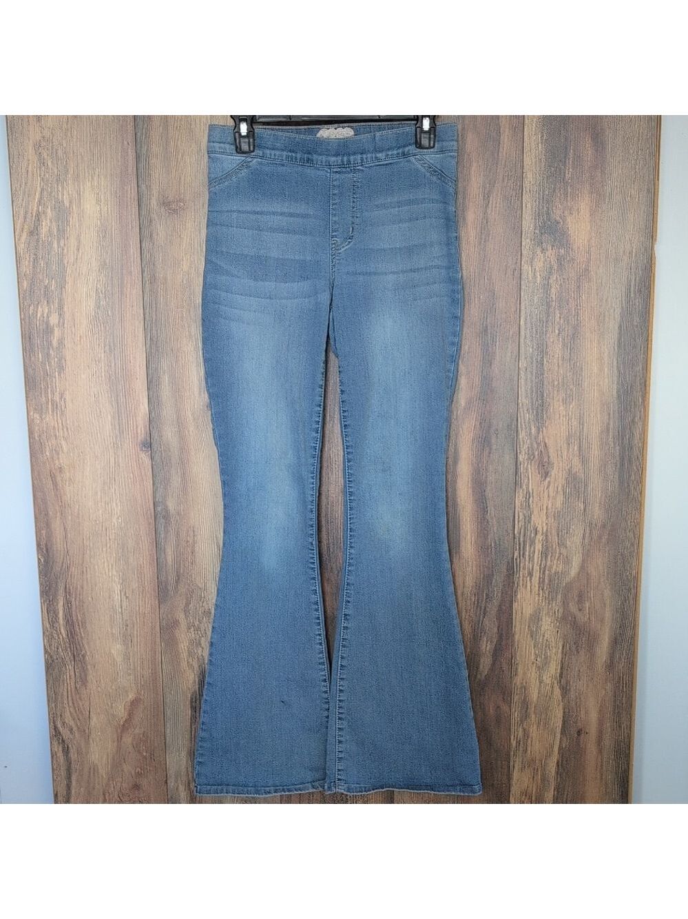 Altar'd State Light Blue Flare Stretch Waist Pull On Jeans S M432